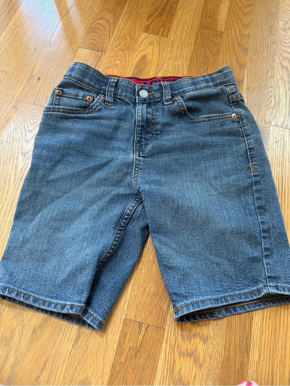 Levi's Kids Dark Blue Denim Shorts